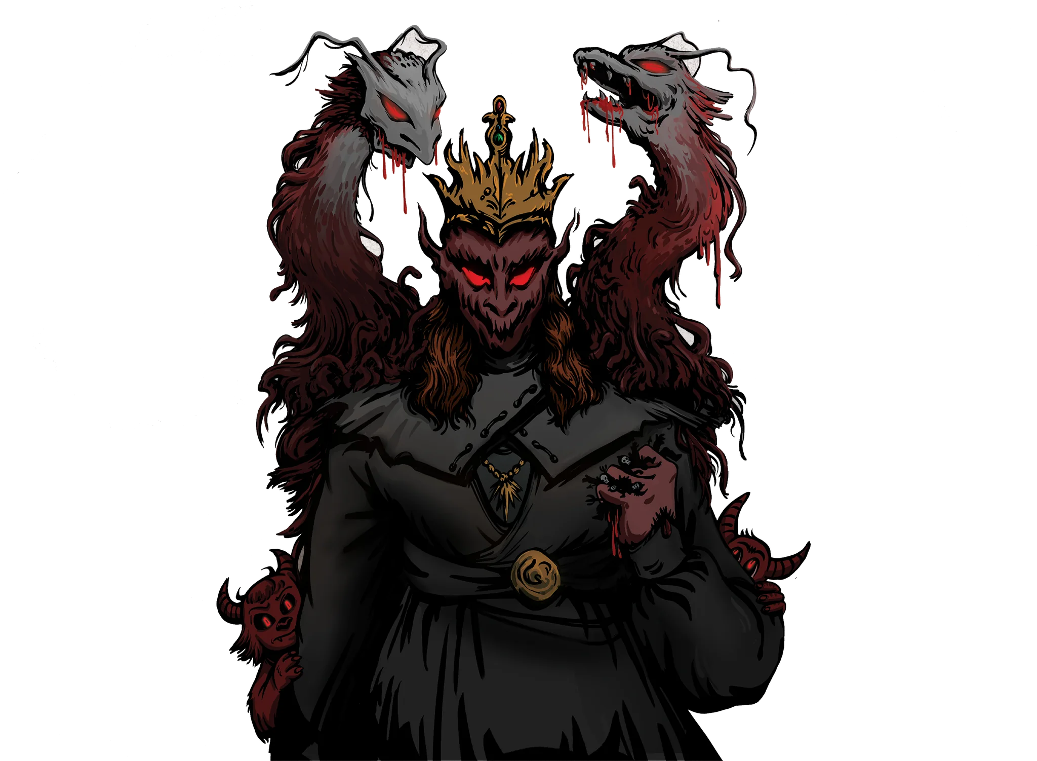Ajdehak dark character illustration